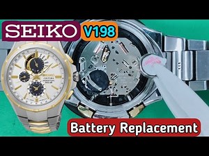 Seiko V198 battery replacement tutorial