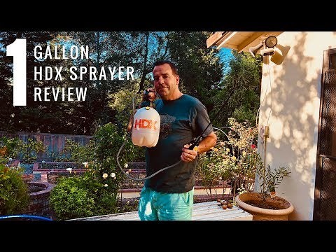 HDX 1 Gallon Sprayer Review And Demonstration