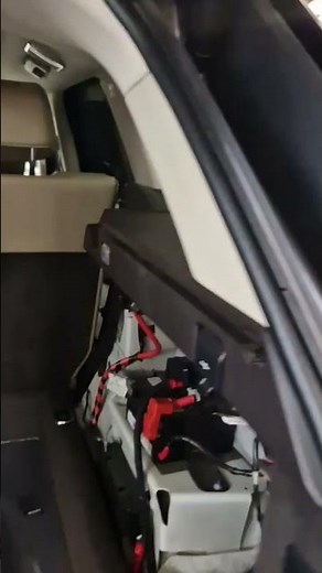 The Battery location on a Range Rover Sport