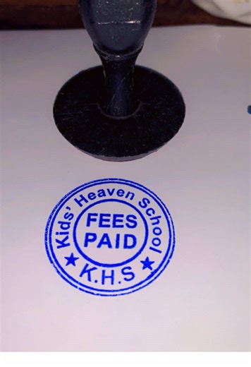 Customized FEES PAID Stamp for Quick Orders