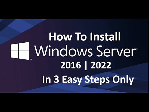 How to install Windows Server 2016 (Step by Step guide) | Install in 3 steps only | 2022