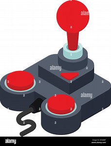 Game controller icon. Isometric of game controller vector icon for web design isolated on white background Stock Vector Image & Art - Alamy