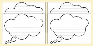 Thought Bubbles with Lines