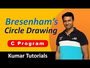 Bresenham Circle Drawing Program in C | Computer Graphics | Kumar Tutorials