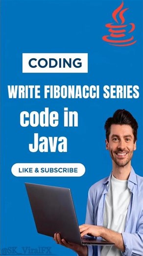 write program to print fibonacci series in java #java #memes #fibonacci #knowledge #viralshorts