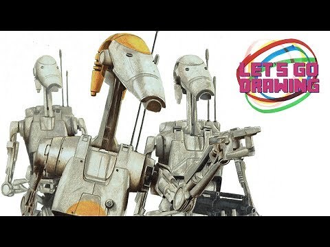 Draw a Battle Droid (Star Wars Phantom Menace)