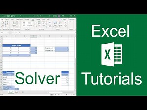 Excel Solver Tutorial