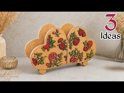 3 Beautiful and Useful Craft Ideas using Cardboard ♻️🎀