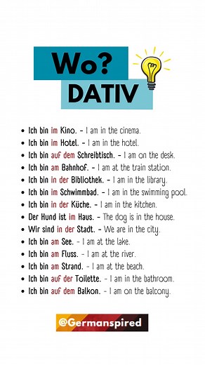 125K views · 1.6K reactions | > What is the Dative Case? In German,...