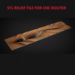Swimming Crocodile 3D CNC Router Files, 3d Stl File, Vectric,aspire,easel, Cnc Cut Files, 2.5d Files Alligator, Wave, Panel, Table, Decor - Etsy