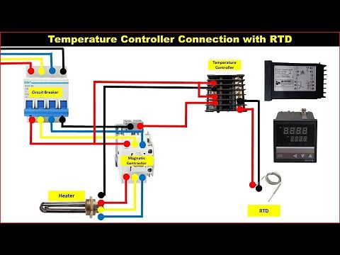 Temperature Controller Connection with RTD । Temperature Controller Install Diagram ।