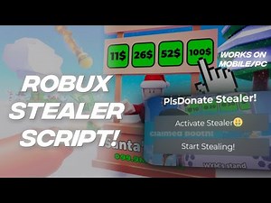 💸ROBUX STEALER💸|PLS DONATE STEALER SCRIPT🤑!/ALL EXECUTERS!