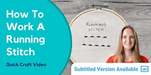 Running Stitch Embroidery Video Tutorial