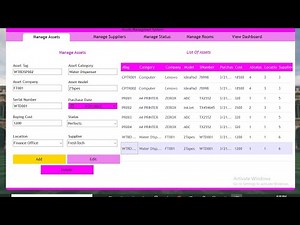 C# Full Project (Assets Management System Using C#.Net)