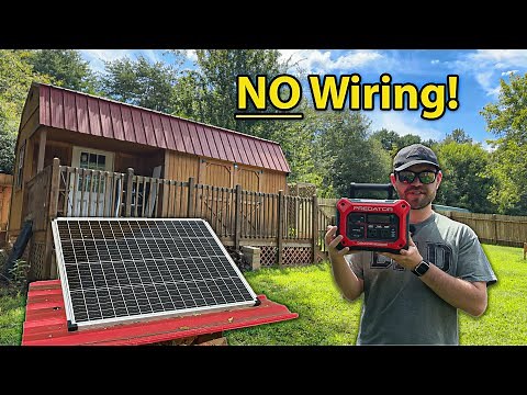 Solar Power your Tool Shed The EASY WAY!