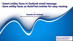 How to insert smiley faces in Outlook email message? | ExtendOffice - Professional Office Add-ins | Facebook