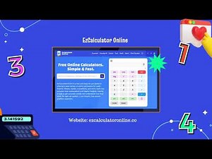 Free Online Calculators. Simple & Fast.