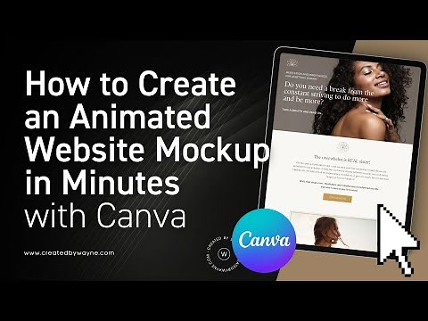 How to Design an animated Website Mockup in Minutes with Canva