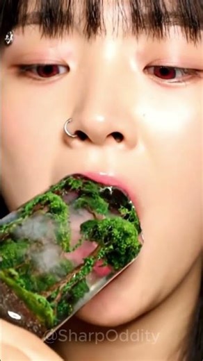 Glass Popsicle with Mini Jungle 🍭✨ | Hyper Realistic Crunch ASMR