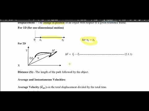 General Physics Freshman Course chapter 2 | Kinematics and Dynamics |Afaan Oromoon Kan ibsame