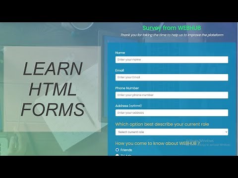 Forms | Survey Form using HTML and CSS (for Beginners)