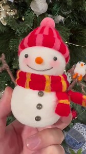 Handmade Wool Felt Snowman: Christmas Decoration With Bird - Etsy