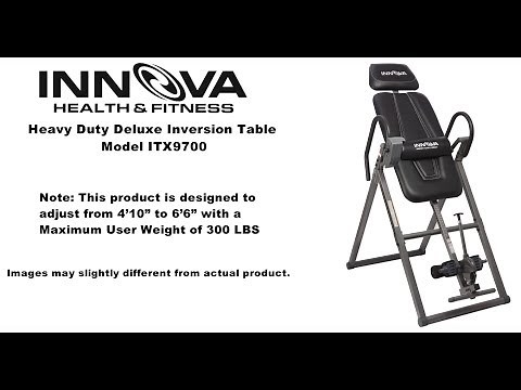 Innova Fitness ITX9700 Inversion Table Installation Guide