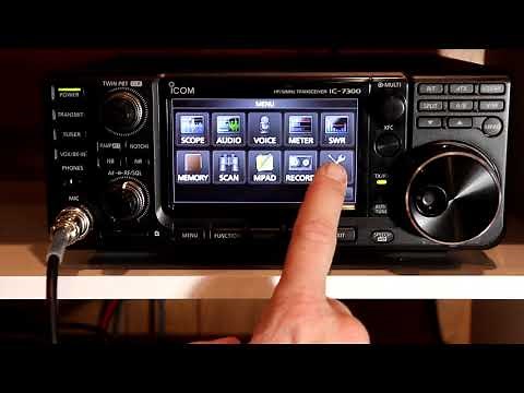 Icom IC7300 A to Z #26 USB Receive audio settings