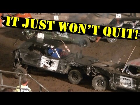 Demolition Derby Car That Won't QUIT!!!