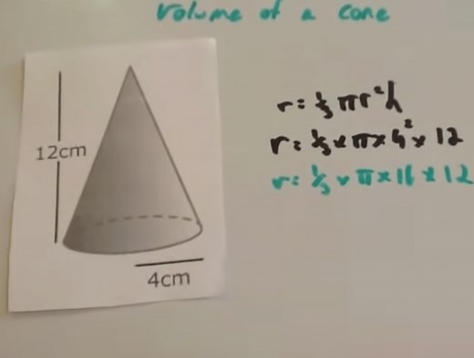 Volume of a Cone Video – Corbettmaths