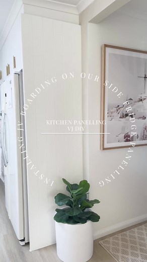 DIY Kitchen Fridge Side Panel: Trending VJ Panelling Makeover