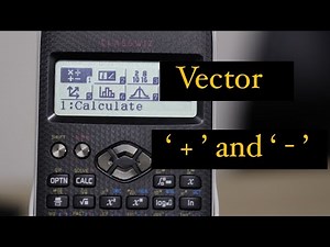 How to solve vector using calculator?