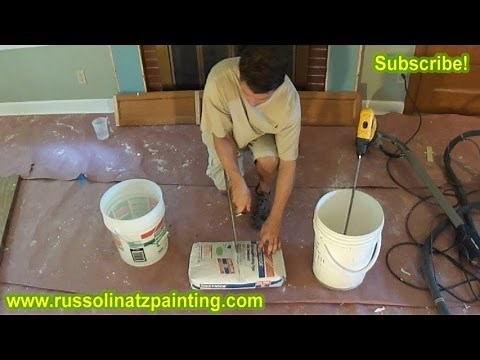 DIY How To Mix USG Easy Sand 90 - Drywall Repair Tips