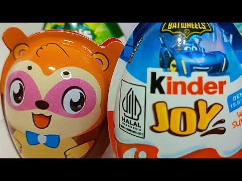 SATISFYING ASMR UNBOXING KINDER JOY BIG GIANT EGG CHOCOLATE SURPRISE 🍭🍬🍫🍿Review MHD live is Live!!