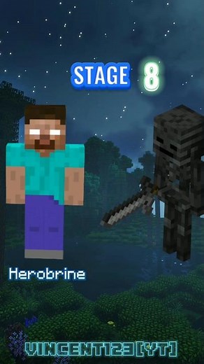 Herobrine VS All Minecraft Mobs(Remake)