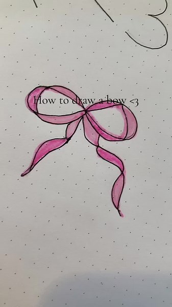 How to Draw a Beautiful Bow Step-by-Step
