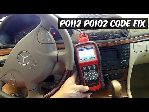 MERCEDES P0112 P0102 CODE FIX