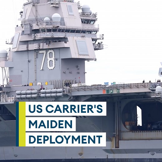 12K views · 399 reactions | The U.S. Navy's newest and most advanced aircraft carrier has set sail for her maiden deployment. ⚓ The USS Gerald R. Ford has left Norfolk, Virginia, to lead a carrier strike group in the Atlantic.  | Forces News | Facebook