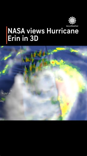 See inside Hurricane Erin like never before. 🌀 This 3D NASA data visualization captures the storm’s rapid intensification as it exploded from Category 1 to Category 5 in just 24 hours. | AccuWeather