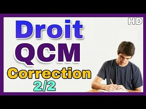 Droit Examen QCM Corrigé 2