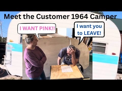 EP 495 1964 Arrow? Mystery vintage camper Meet the Customer. Traveling