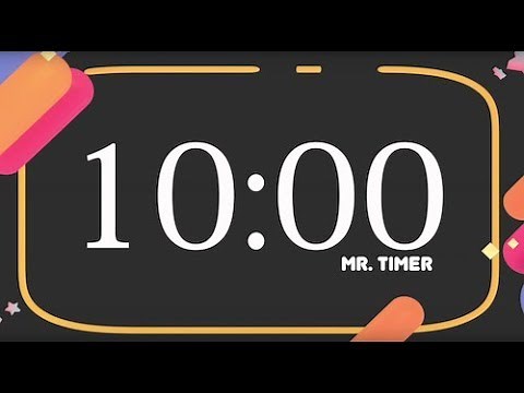 10 Minute Countdown Timer Alarm Clock! Timer for Kids 10 Minutes!