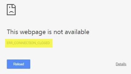 Fix ERR_CONNECTION_CLOSED error on Windows 11/10
