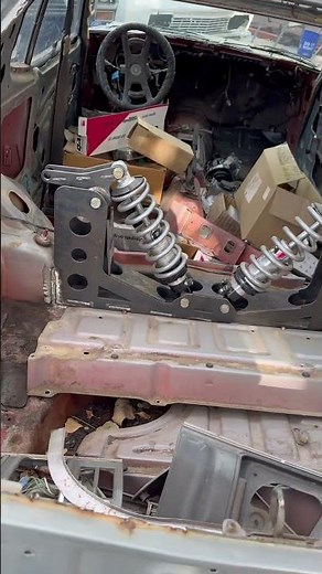 QA1 Coilovers with Pushrod Suspension and Bell crank Fabrication. Using our Eastwood Versa-Cut CNC