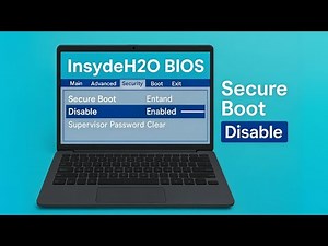 How To Disable Secure Boot in InsydeH2O BIOS