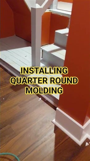 Installing Quarter Round Molding #reels #remodeling #flooring #carpentry