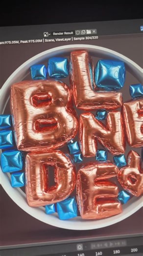 Blender Bubble Text Animation