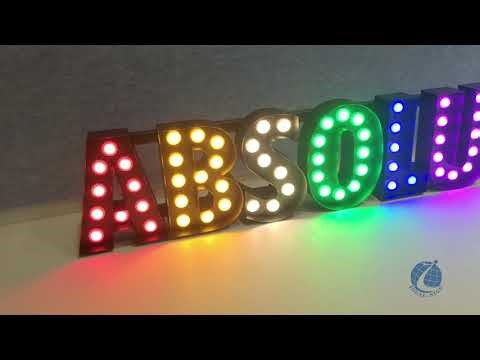 Absolut bulb sign