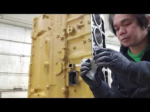 HOW TO INSTALL PISTON, CONNECTING ROD & RING in 3406B CAT ENGINE