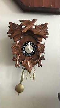 Two chimes on a battery-operated cuckoo clock.